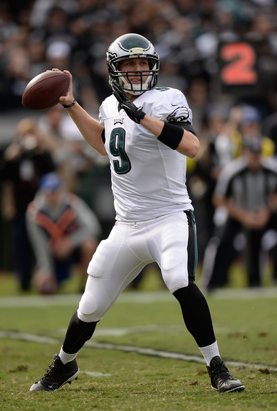 Nick Foles progress will be key to the Eagles chances of returning to the postseason in 2014 (Thearon W. Henderson/Getty Images North America)