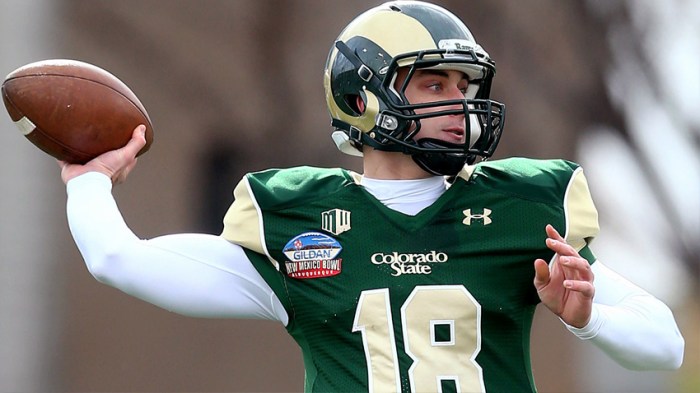 Garrett Grayson was a top-10 Quarterback in passing yards, efficiency, and touchdowns his seniior season at Colorado State. Will that translate to NFL success?