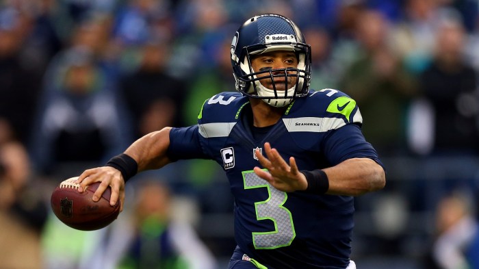 Russell Wilson, 26, is set to make $1.5 million dollars in 2015. That's 5% of Cam Newton's $30 million dollar compensation this season(Getty Images)