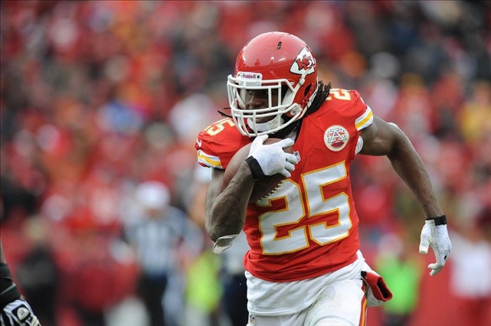 Jamaal Charles is Kansas City's most potent offensive weapon, and if Andy Reid has his way he'll be that way when the games count in January. (Photo By/Denny Medley-USA TODAY Sports)